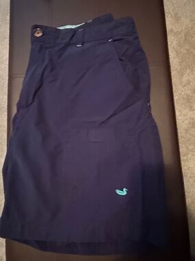 Southern Marsh Navy Blue Men's Shorts with Teal Logo